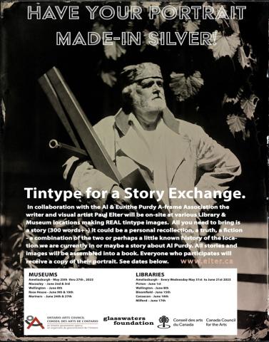 Tintype for Story Exchange event poster