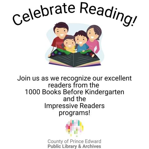 Celebrate excellent readers from the 1000 Books Before Kindergarten and Impressive Readers programs!