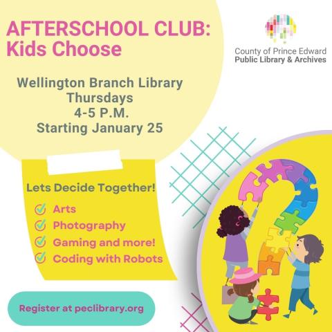 Afterschool Club: Kids Choose!