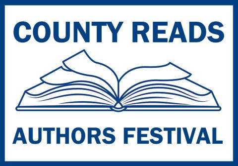 County Reads Logo showing an open book