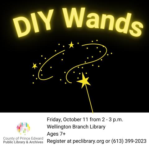 Create Your own wand - ages 7+