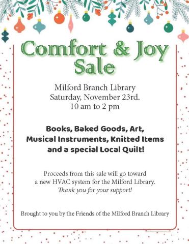 Comfort and Joy Sale