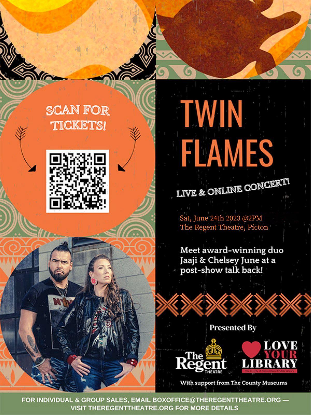 Twin Flames Live and Online Concert flyer 