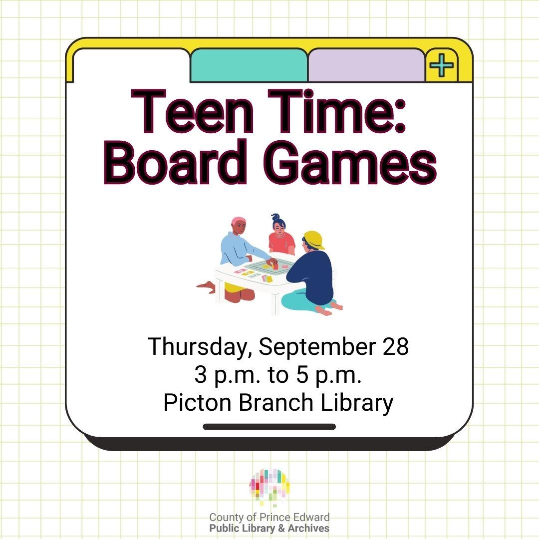 Teen Time: Board Games 