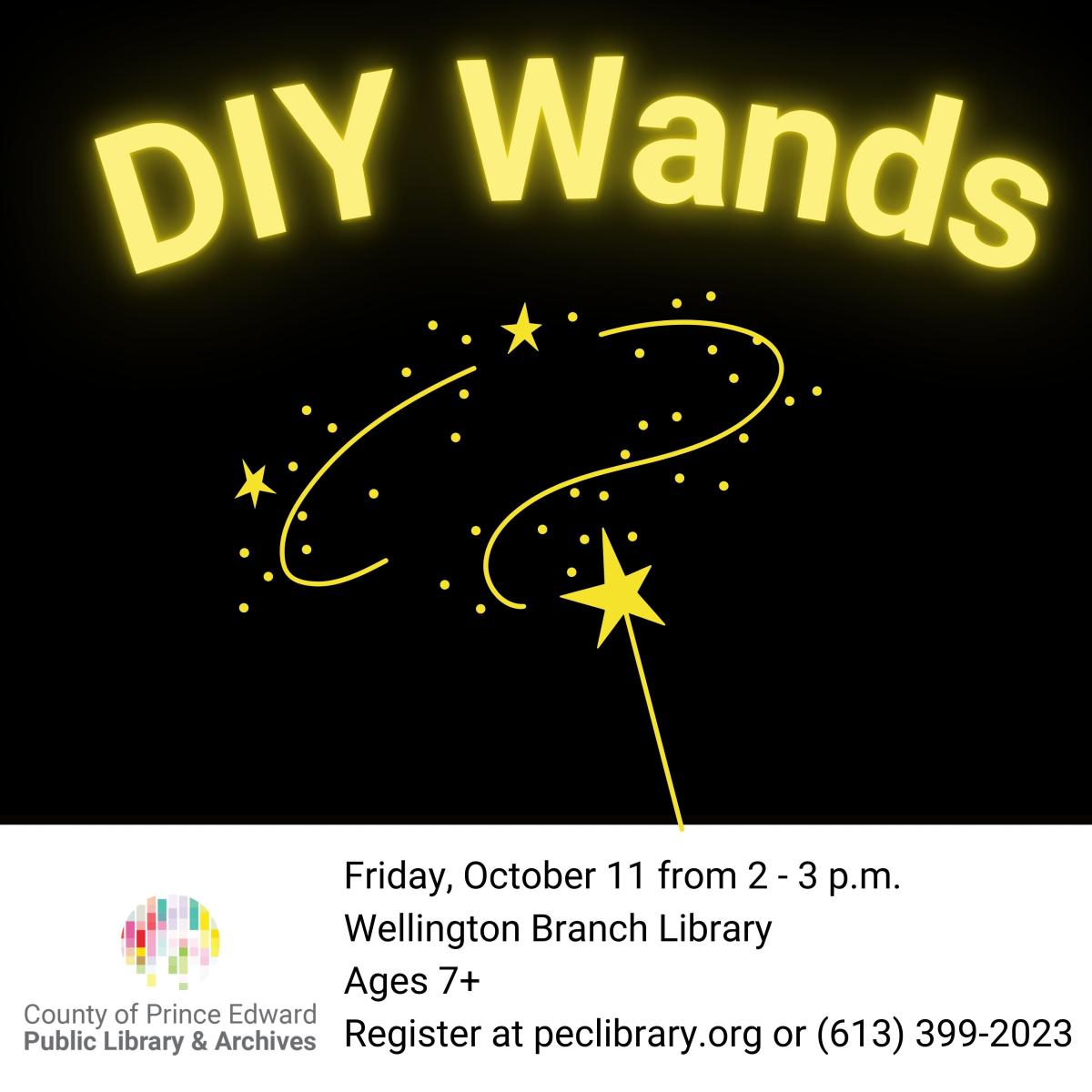 Create Your own wand - ages 7+