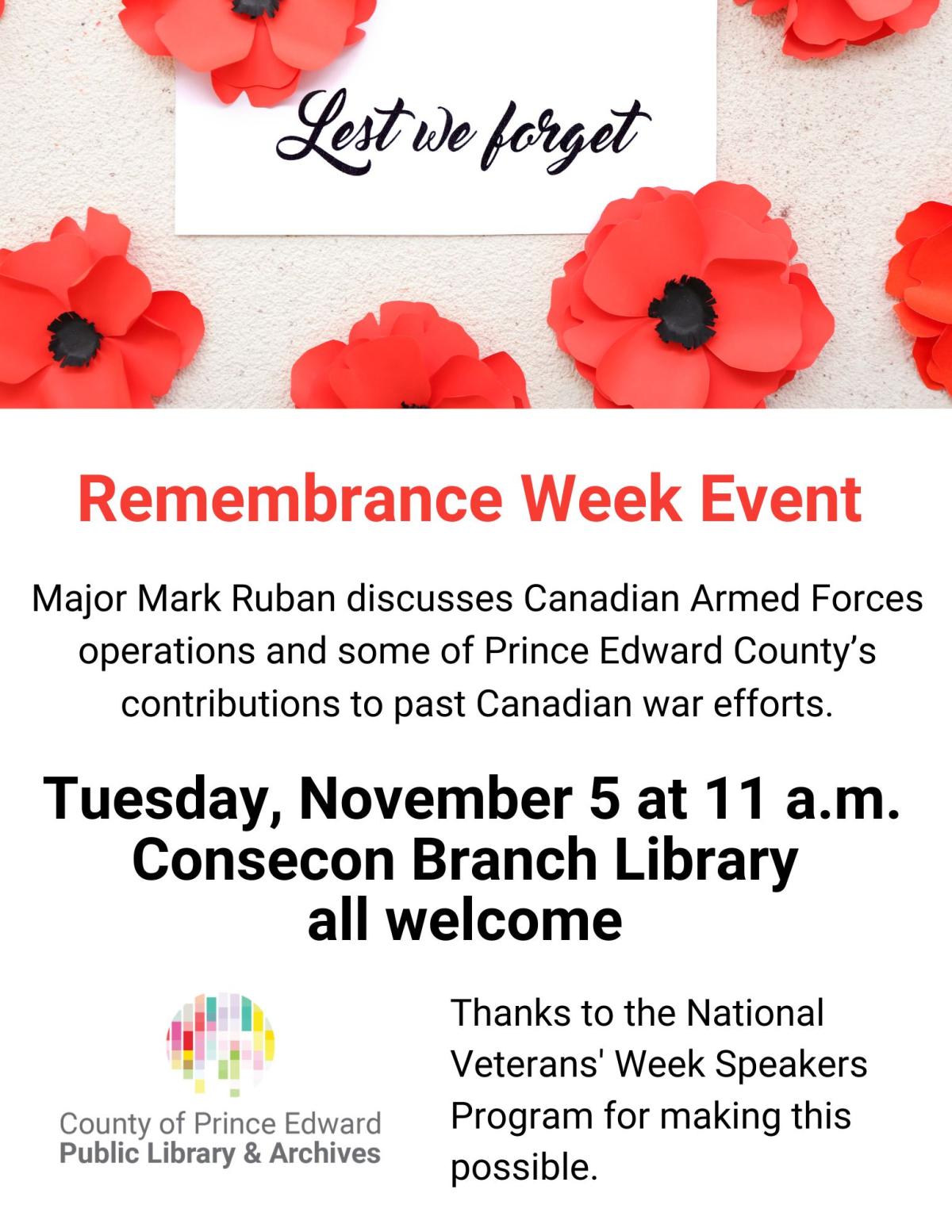 Remembrance Week Event